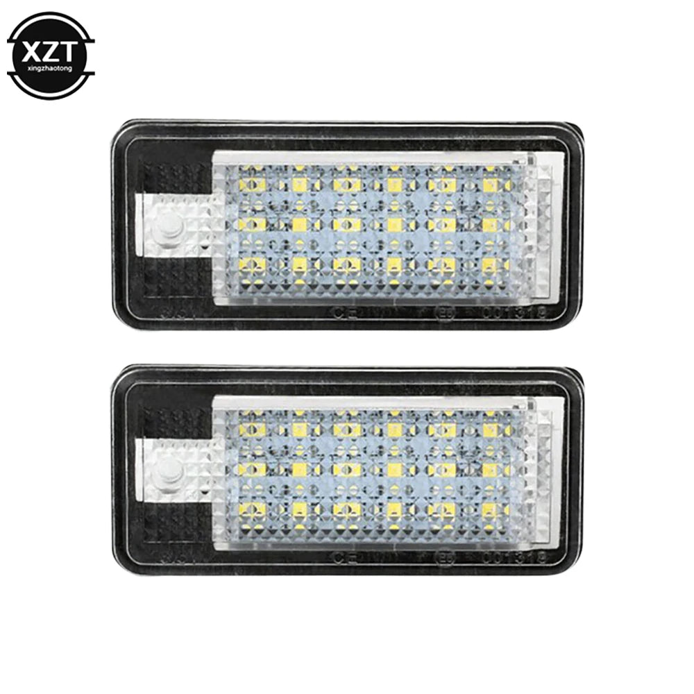 For Audi A3 S3 A4 S4 2PCS Canbus Number License Plate 12V C6 A8