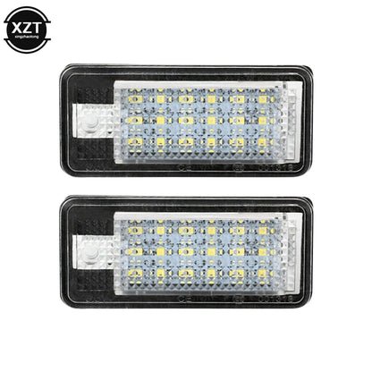 For Audi A3 S3 A4 S4 2PCS Canbus Number License Plate 12V C6 A8
