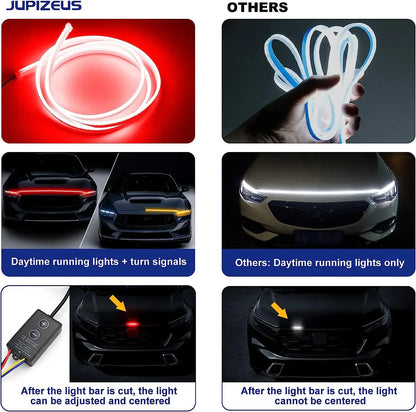 Daytime Running Strip Start Scan Yellow Turn Signal Indicator
