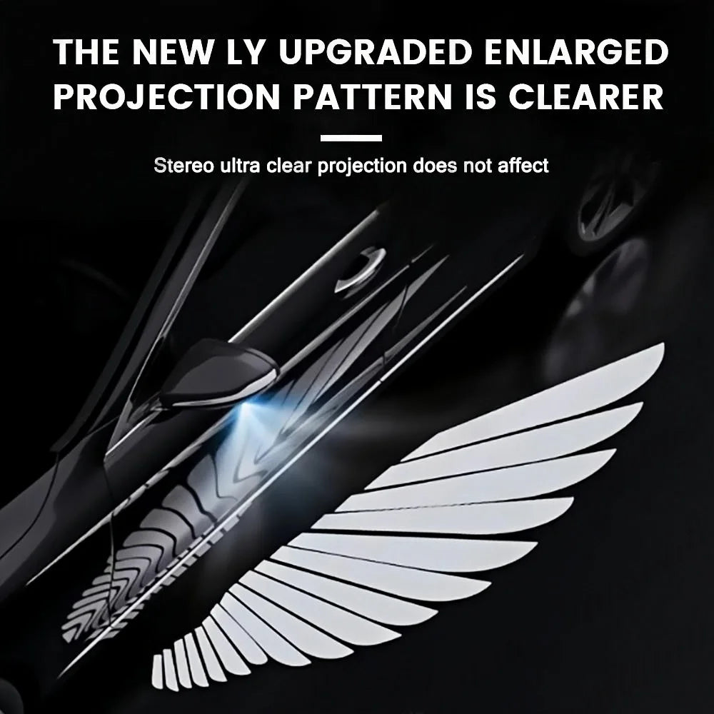 For Tesla Model Y 3 Highland Angel Wings Welcome Romantic