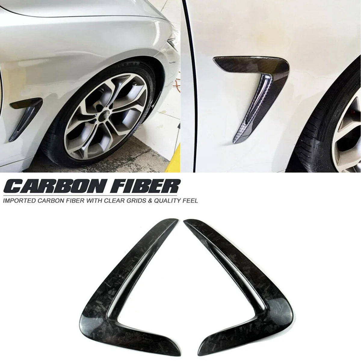 For BMW F32 F33 F36 4-Series Side Wing Air Flow Fender Grille