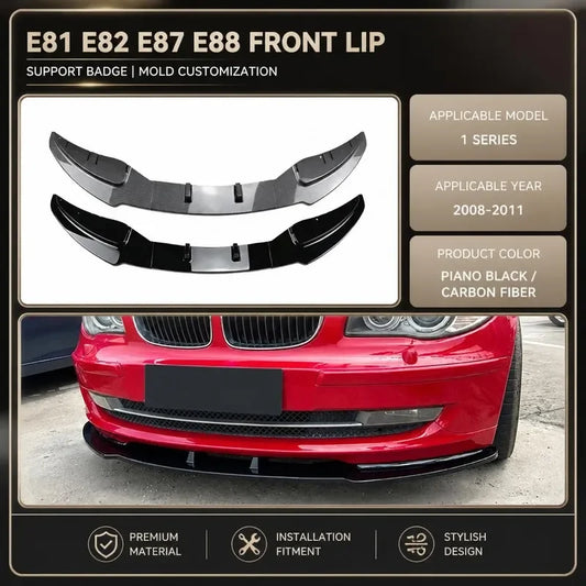 For BMW 1 Series E81 E82 E87 E88 Lci 2008-2011 Front Bumper Lip