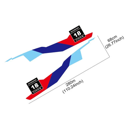 For BMW E46 E90 E60 F30 Vinyl Decals Side Body Trims Stickers