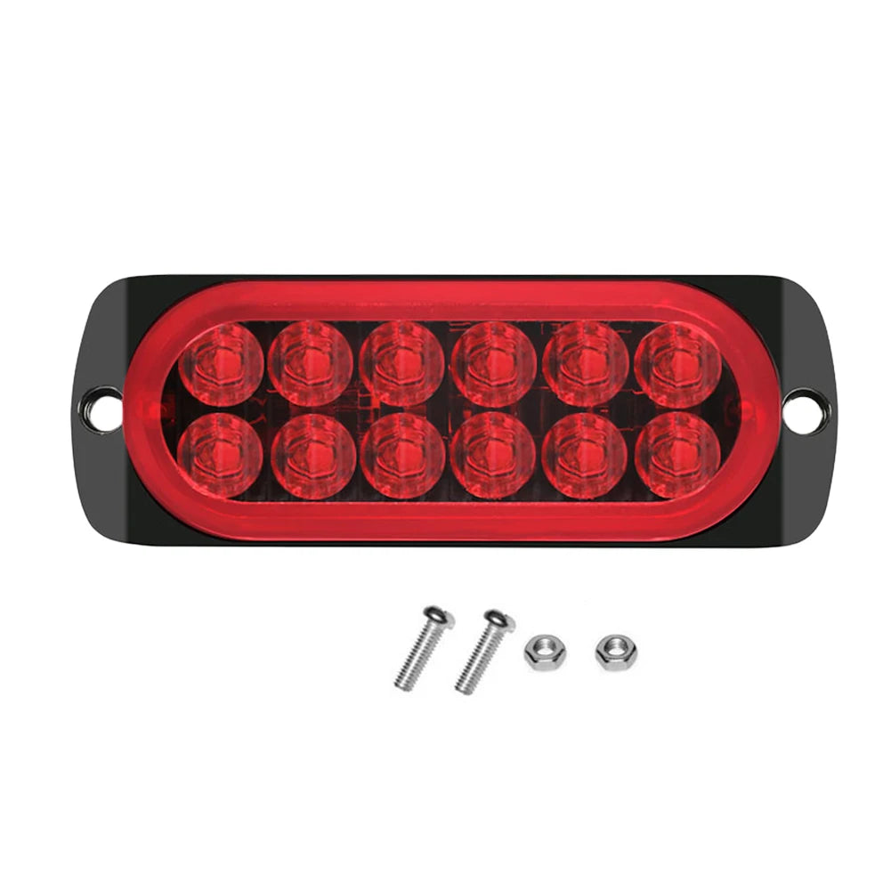 For Motorcycle Trailer Dc 12-24v Strobe Warning 12W Grill