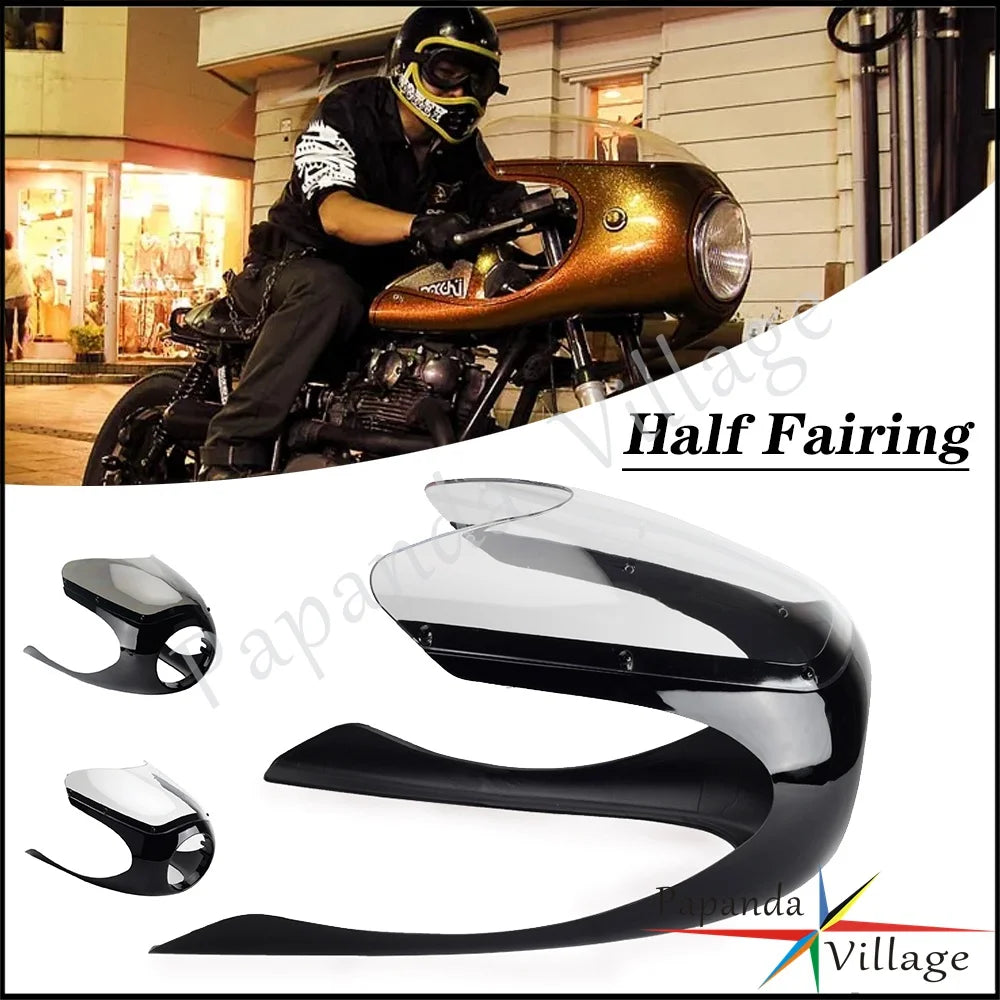 For Honda Cb Cm Cl Gl Cafe Racer 6.25 Headlight Half Fairing Cx