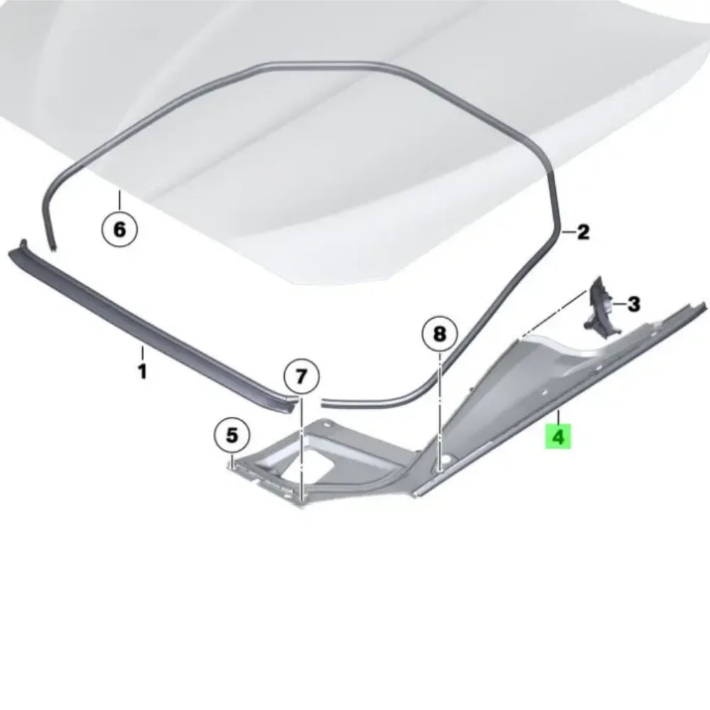 For BMW 5 Series F10F11F18 2011-2016 Leaf Plate Positioning