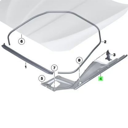 For BMW 5 Series F10F11F18 2011-2016 Leaf Plate Positioning