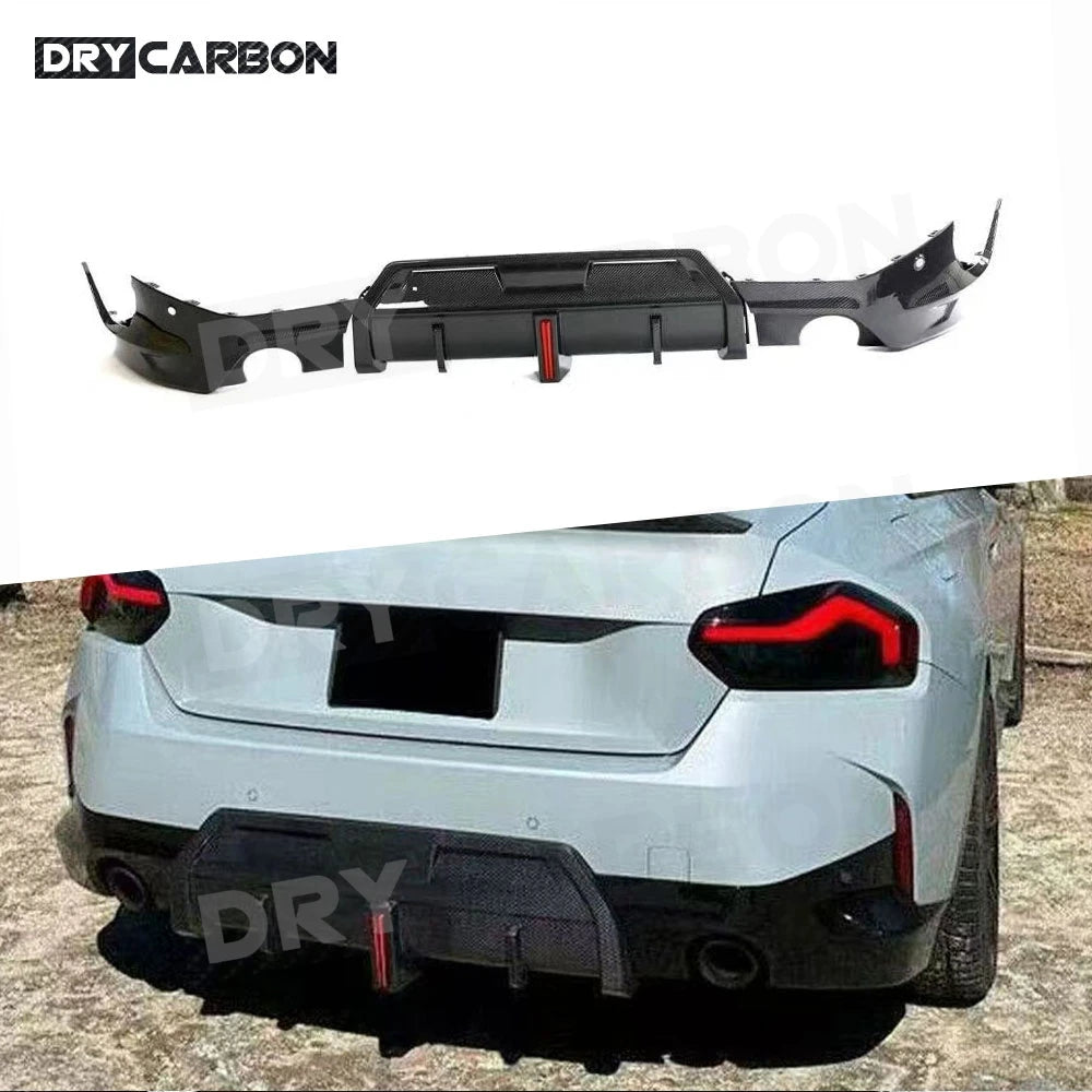 For BMW G42 220I M Sport Carbon Fiber Rear Bumper Diffuser Lip