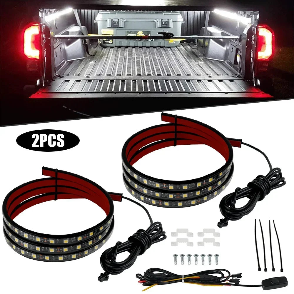 For GMC Sierra 1500 Pickup Rv 2PCS Strip Truck Cargo Bed Running