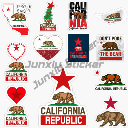 For Gtr Evo Decor Decal California Republic Bear Flag Sticker