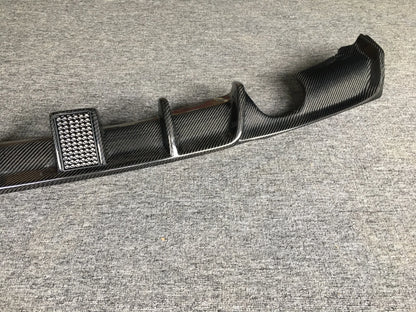For BMW 3 Series F30 F35 Carbon Fiber Rear Bumper Exhaust