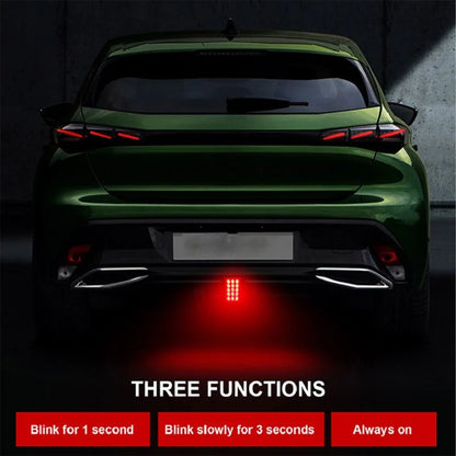 Red Black 12V F1 Taillight Brake Brightness Warning Stop