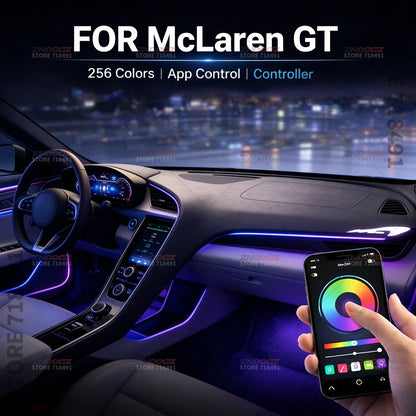 For Mclaren Gt 22IN1 RGB Interior Acrylic Ambient Hidden Strip