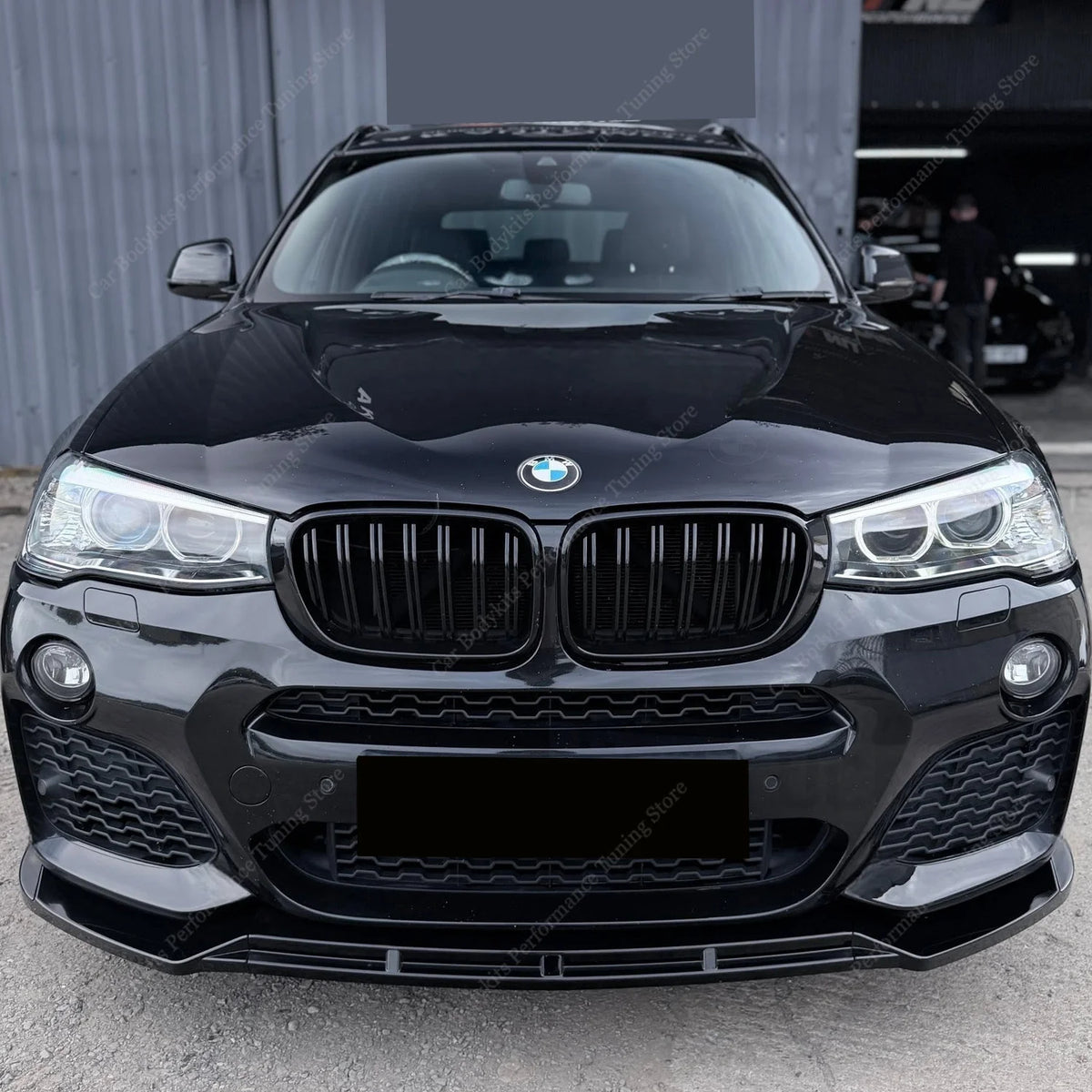 For BMW X3 F25 X4 F26 3PCS ABS Front Bumper Lip Splitter Spoiler