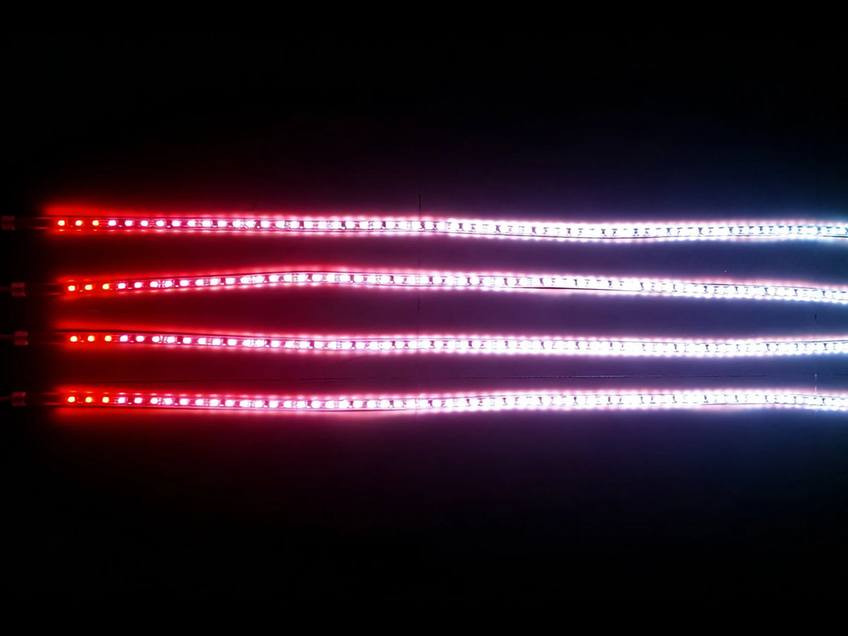 4PCS RGB Chasing Underglow Kit Truck SUV Waterproof Underbody