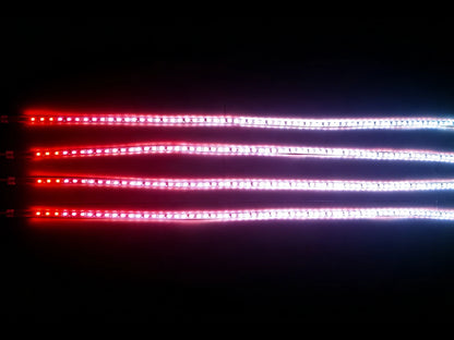 4PCS RGB Chasing Underglow Kit Truck SUV Waterproof Underbody