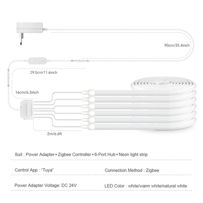 Zigbee Wifi Neon Cob Strip Night Smart Switch Dimmable