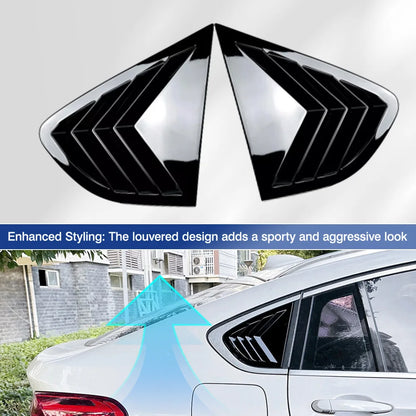 For BMW X4 F26 2014 2015 2016 2017 2018 Rear Side Window Louvers