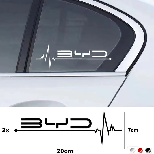 For BYD Atto 3 Ev Yuan 2PCS Window Sticker Plus Song Dmi Dolphin