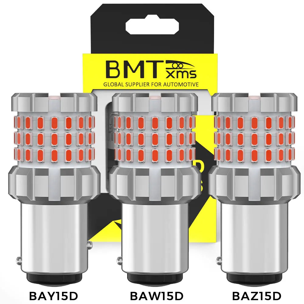 Bmtxms 2PC Super Red 1157 bay15d P21 5W Motorcycle