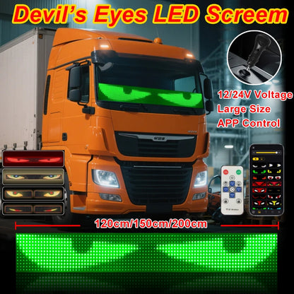 For Board Windshield 12V 24V Large APP Truck Devil Eye Pixel