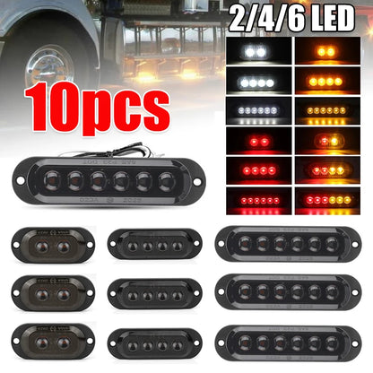 For Trailer Bus Rv 12V 24V 10PCS Truck Side Marker Clearance