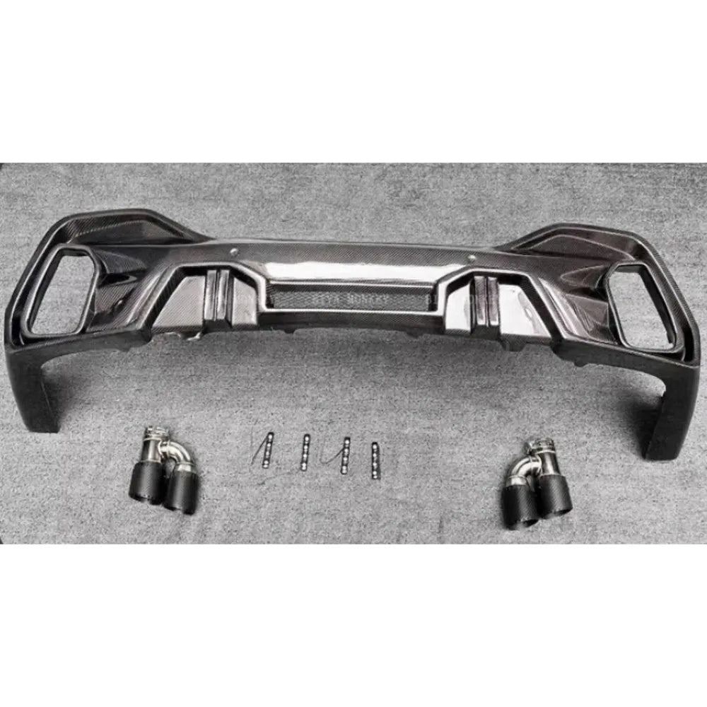 For BMW X6 G06 M Sport Ld 2020-2023 Carbon Fiber Rear Bumper Lip