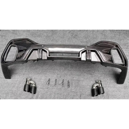 For BMW X6 G06 M Sport Ld 2020-2023 Carbon Fiber Rear Bumper Lip