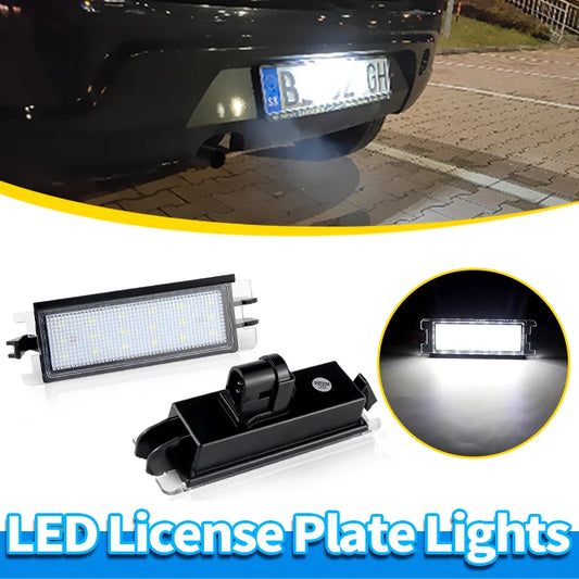For Dacia Logan Sandero I All 2PCS Number License Plate Sedan