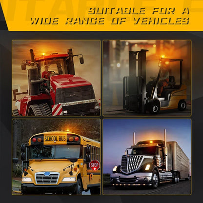 For Security Auto 12V-80V Truck Roof Warning Strobe Emergency