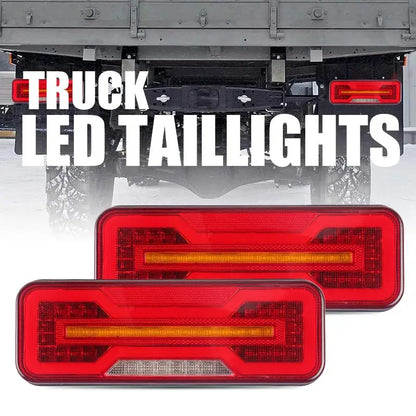 For Trailer 2PCS 12V 24V Combination Tail Turn Signal Brake