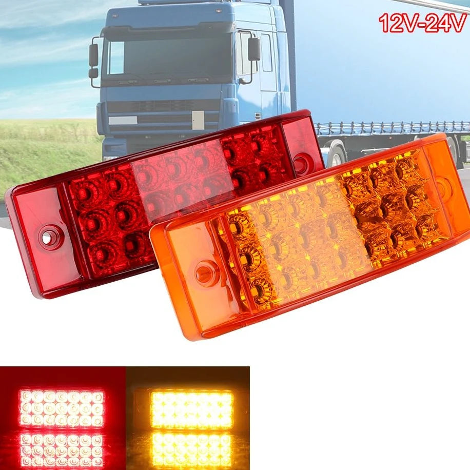 Brightness 21LED Truck Clearance Anti Collision Square Marker