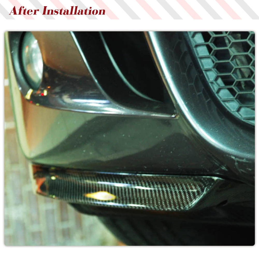 For BMW 1 Series E87 M Carbon Fiber Front Bumper Lip Splitters