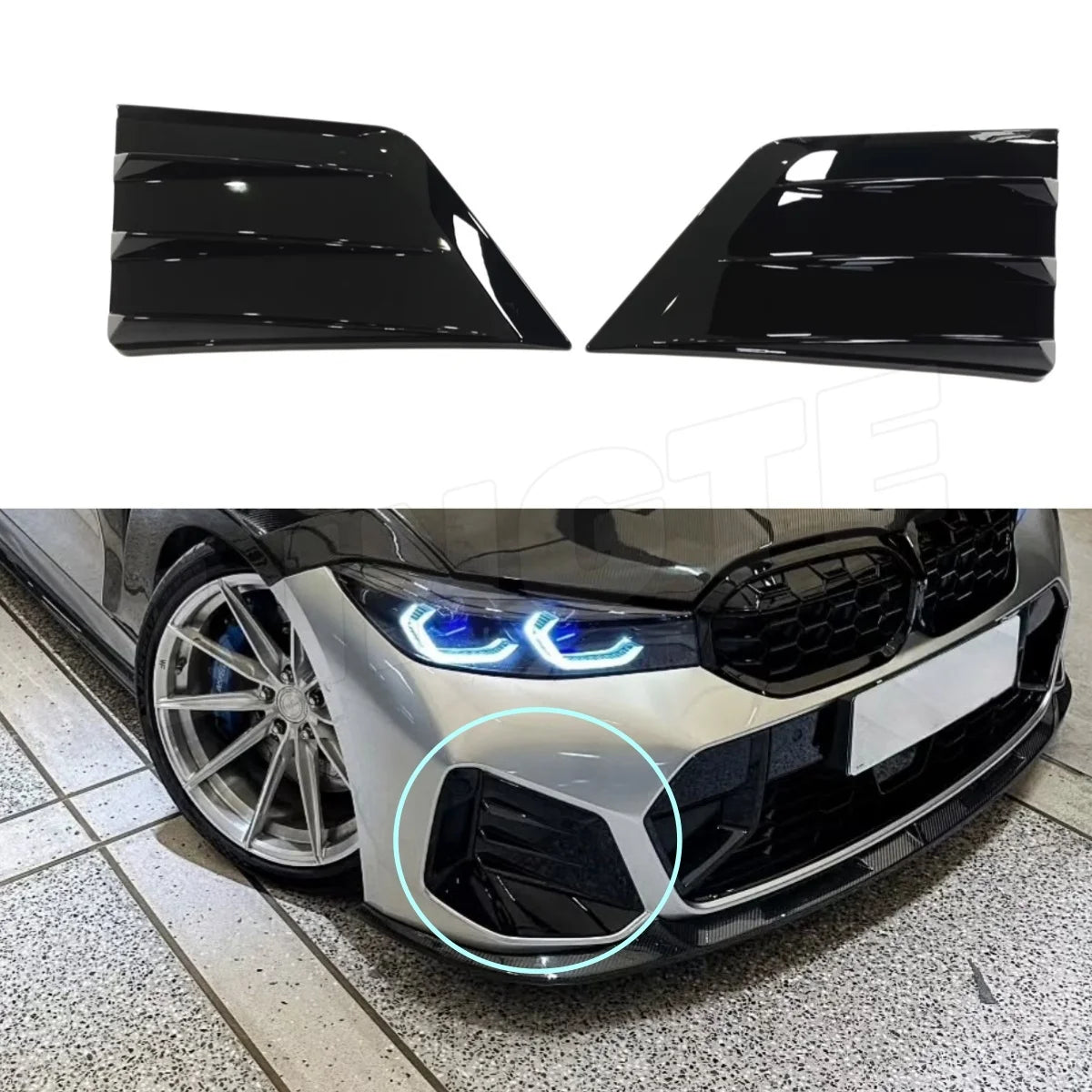 For BMW G20 G21 M-Sport M340I Front Bumper Canards M340D Lci
