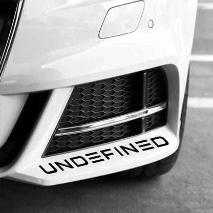 Four Sizes Undefined Stickers Body Window Windshield Bumper