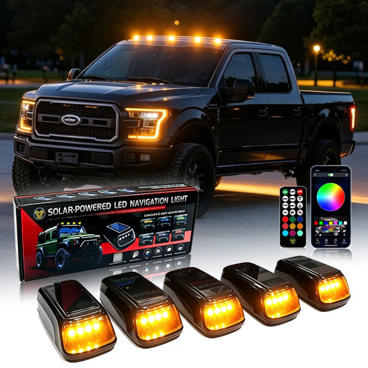5PCS APP Remote Roof Upgrade RGB Cab Trucks Wireless