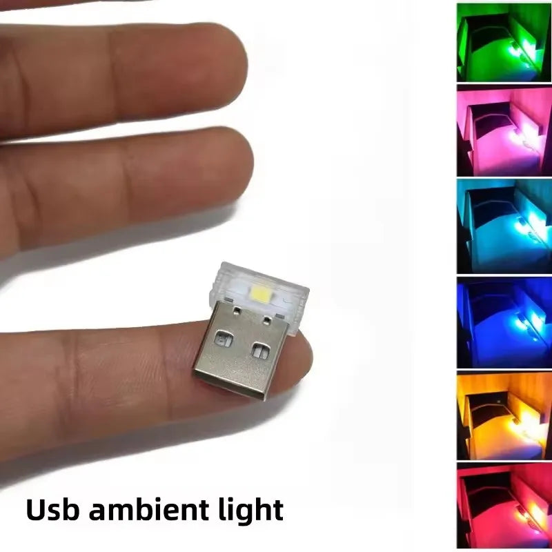 USB Interior Colorful Atmosphere Lighting Wiring Mounted Touch