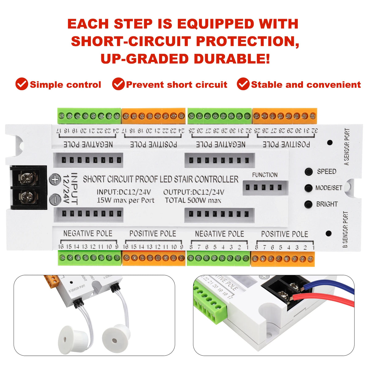 Stair Pir Motion Sensor Lighting Steps Indoor Staircase Stairway