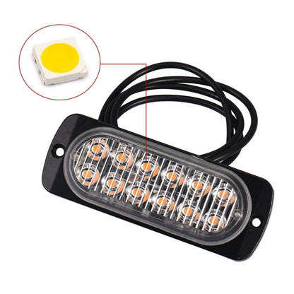 For Auto Drl 12 Strobe Emergency Flashing Beacon Warning 12V 24V
