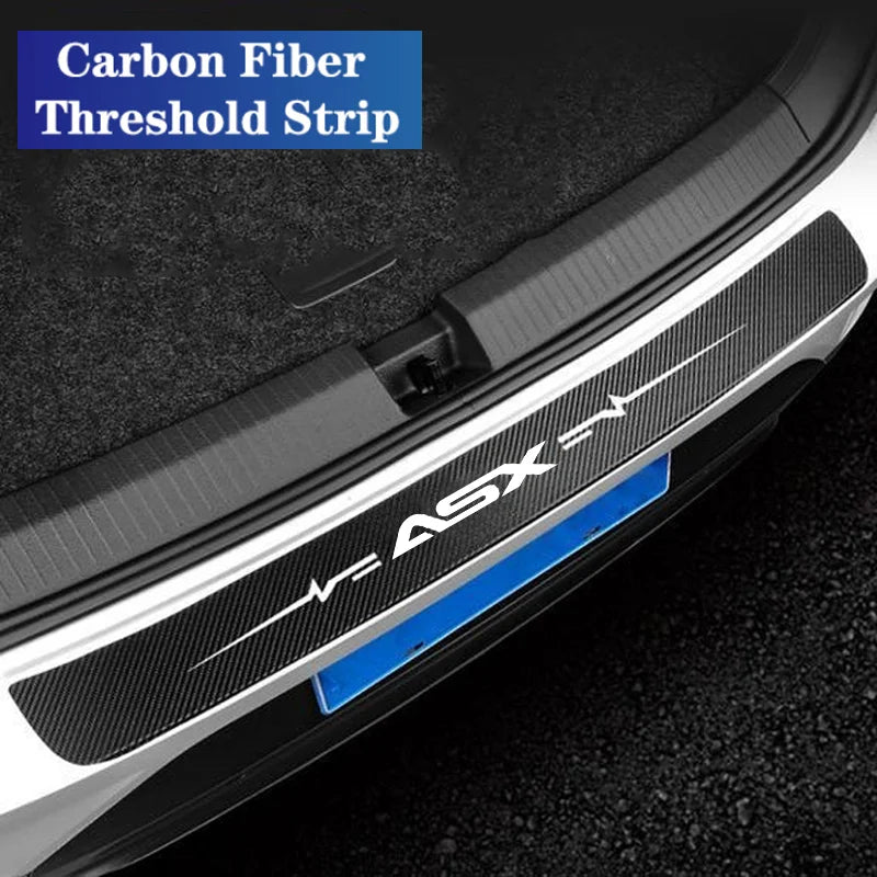 For Mitsubishi Asx Logo Decals Door Sill Trunk Protect Strips