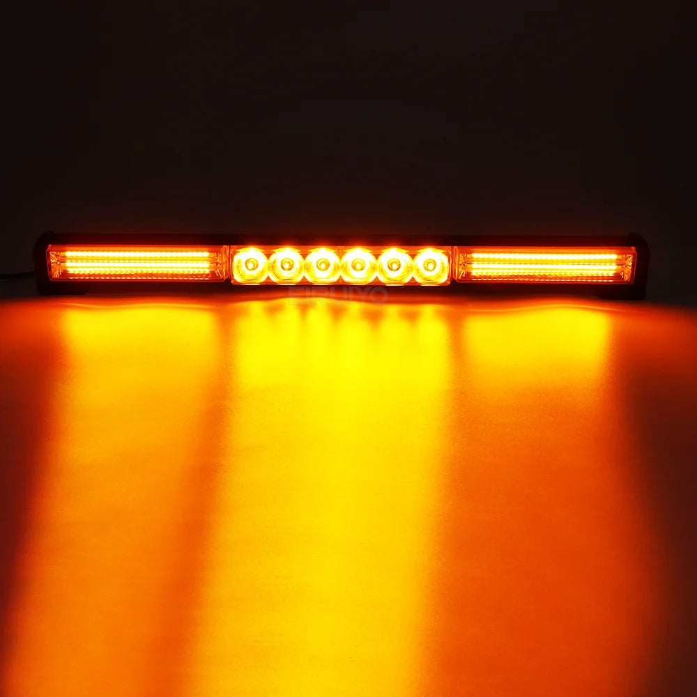 Cob Traffic Adviser Emergency Signal Warning Strobe Yellow White