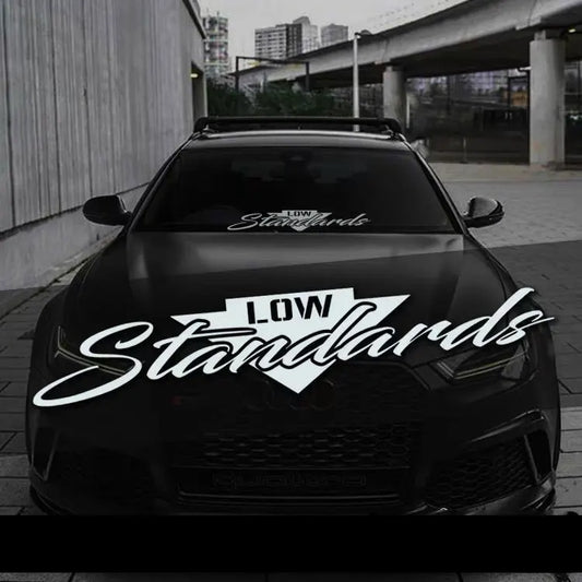 1PCS Lowstandards Front Windshield Waterproof Sticker Vinyl