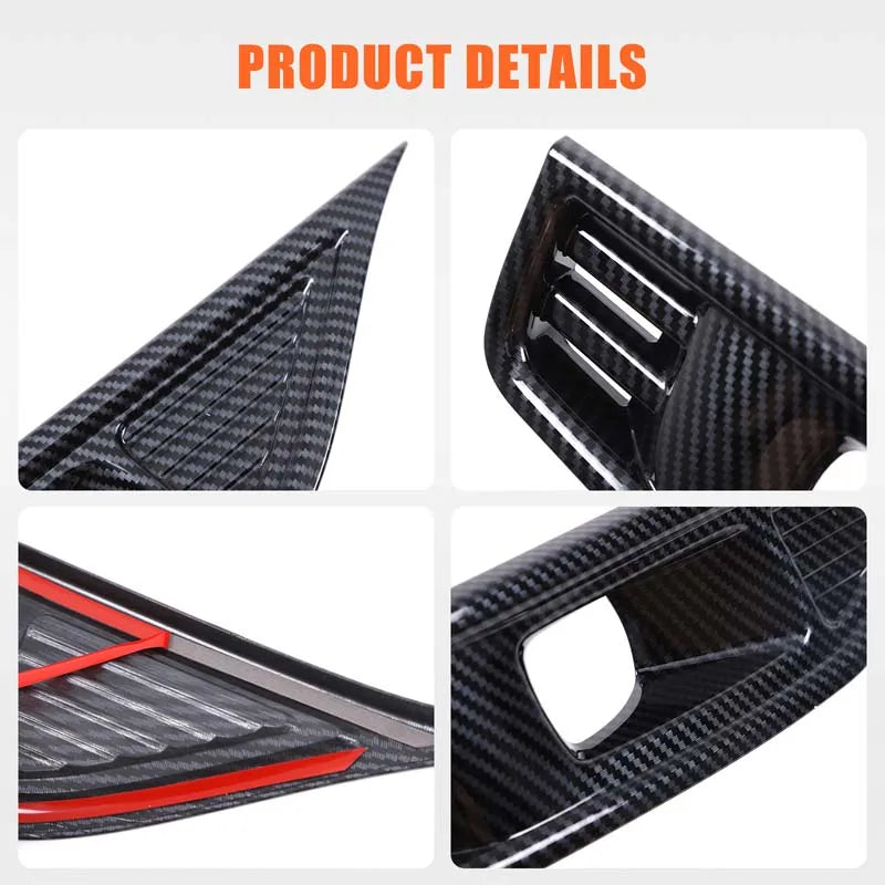 For BYD Shark 2024+ Pickup Truck Front Fog Exterior ABS Carbon