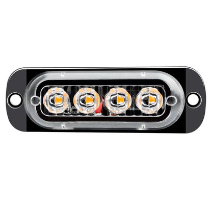 4LED Warning 12v-24v Fixed Grill Breakdown Truck Trailer Beacon
