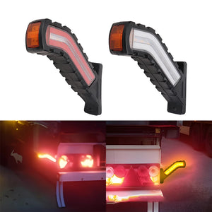 2PCS Truck Assembly Side Warning Flashing Indicator Taillights