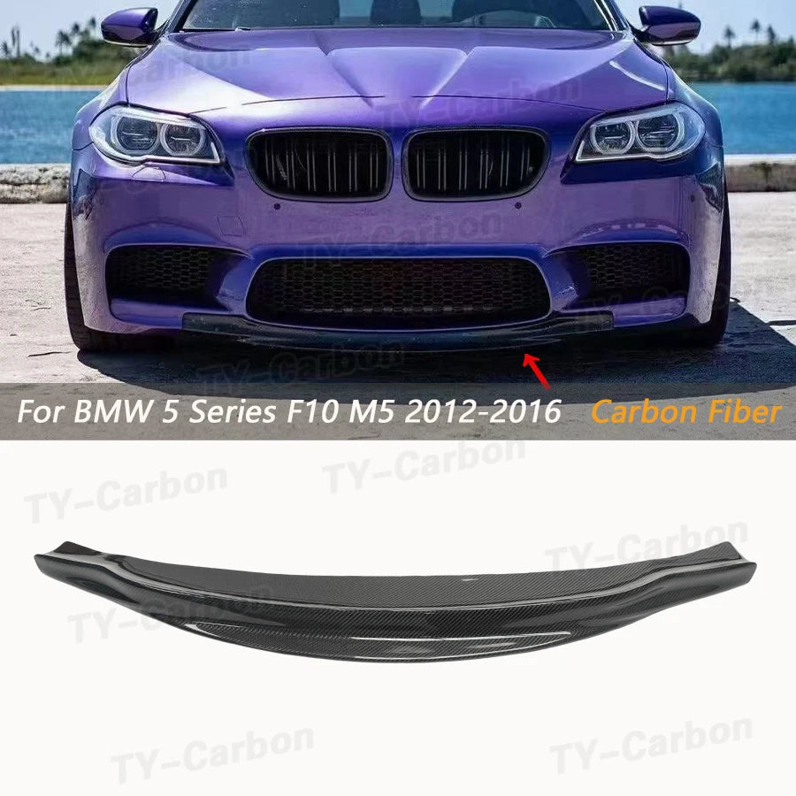 For BMW 5 Series F10 M5 2012 2016 Real Carbon Fiber Front Bumper