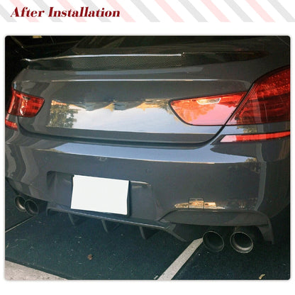 For BMW F06 F12 F13 M6 Carbon Fiber Rear Diffuser 2013-2018