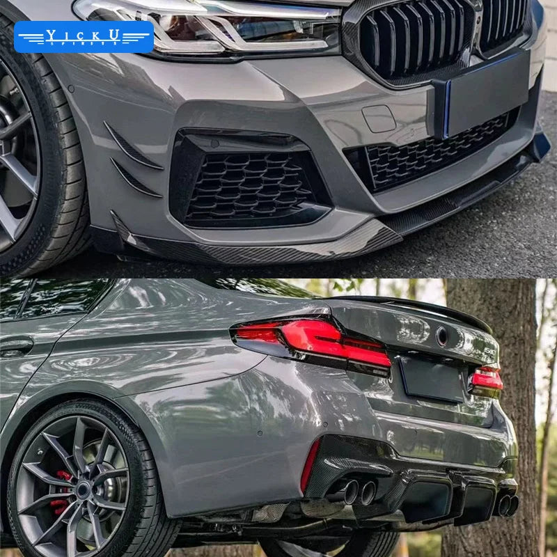 For BMW 5 Series Yiku Rekenzburg Dry Carbon Fiber Body Kit Front