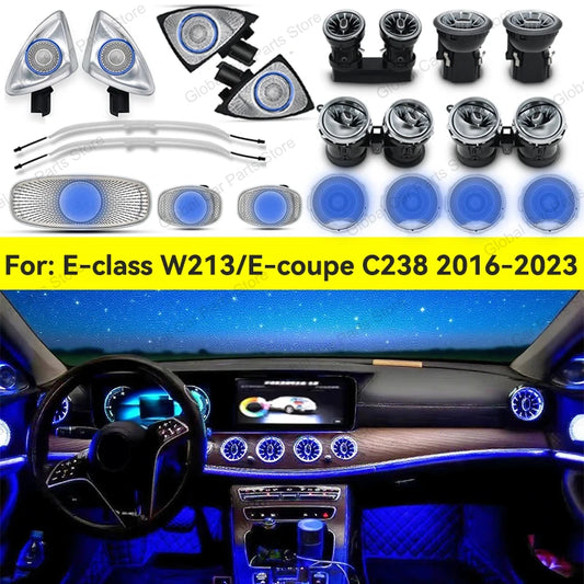 For Mercedes Benz E-Class W213 Air Vents 3D Rotating Tweeter