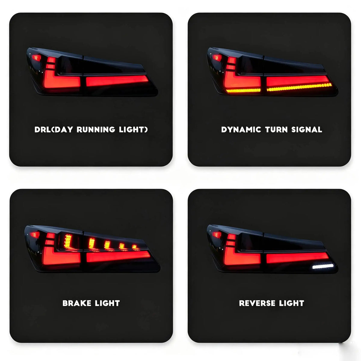 For Lexus IS250 IS300 2006-2012 LED Taillight Modification
